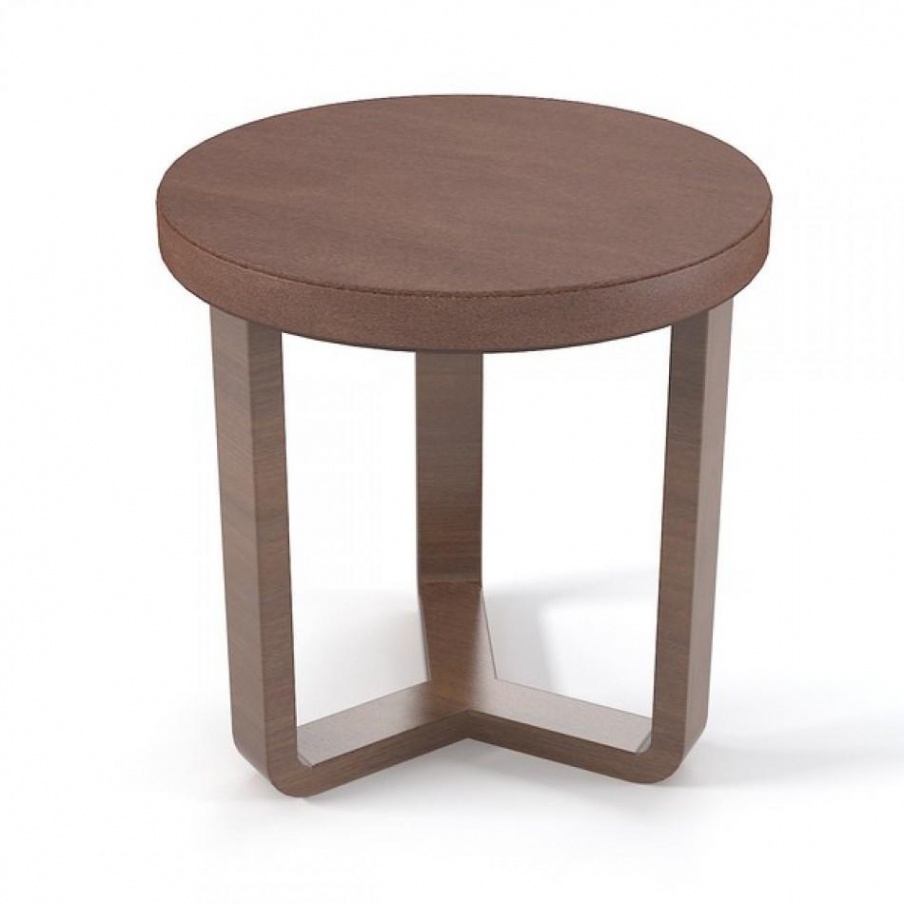 The round coffee table in the leather Park Luxury, Ulivi