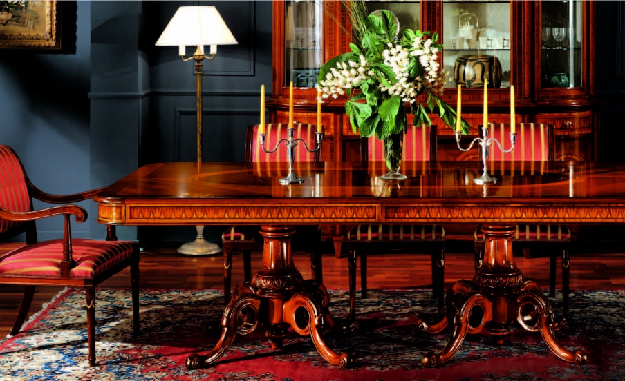 Dining table made of solid wood, Armando Rho