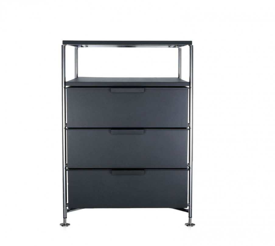 A chest of drawers with a metal frame Mobil, Kartell
