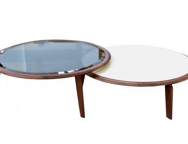 Coffee table with round tops Bisten, Ulivi