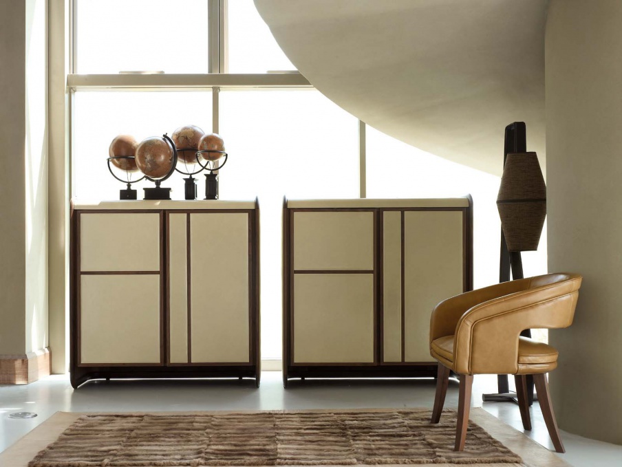 Sideboard with veneer American walnut Infinity, Ulivi