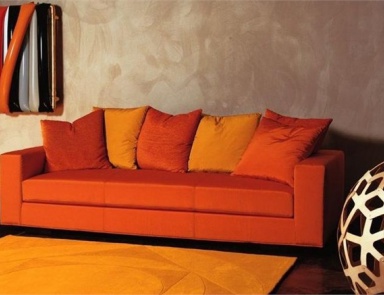 Sofa on a frame of poplar and MDF Omega Mussi