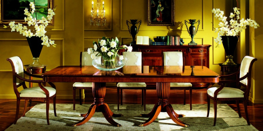 Dining table made of solid wood, Armando Rho