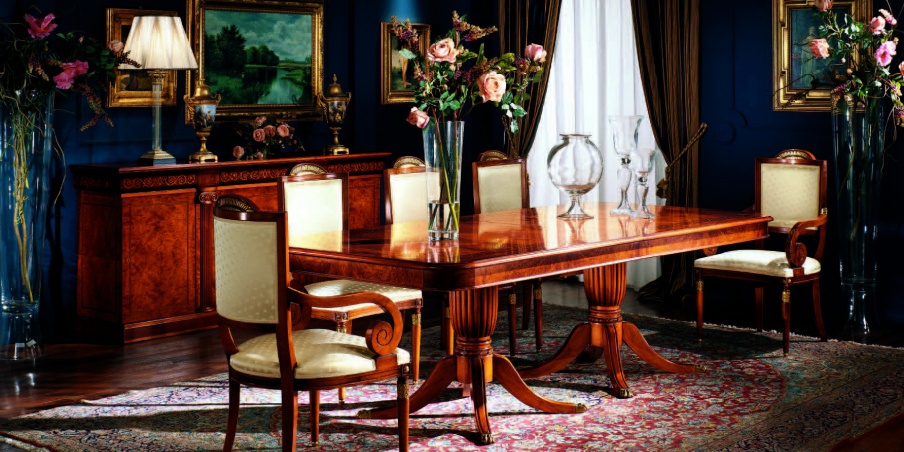 Dining table made of solid wood, Armando Rho