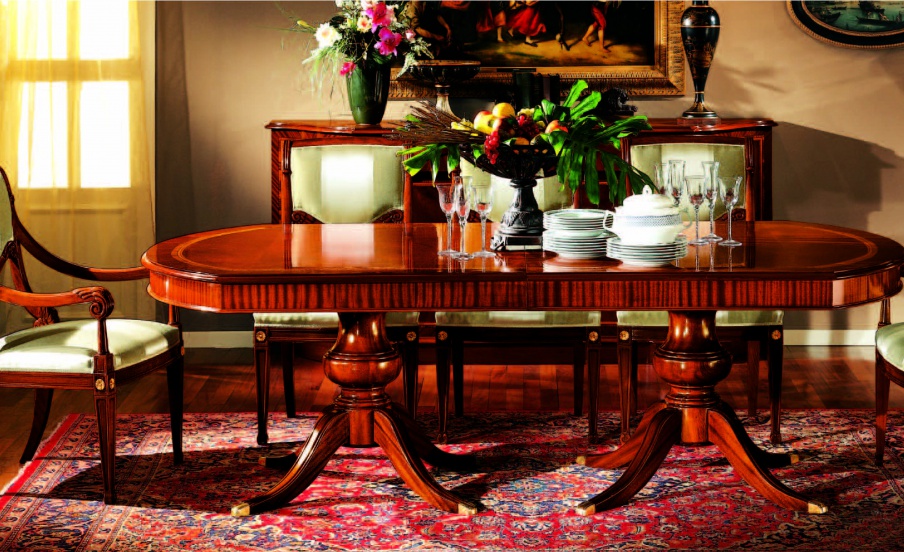 Dining table made of solid wood, Armando Rho