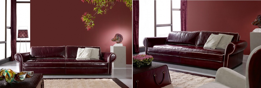 The four-seater sofa in a classic Oliver style, Ulivi
