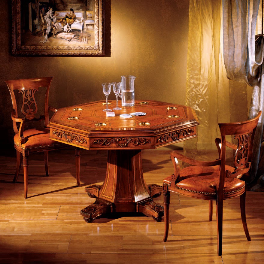 Round table made of solid wood, Armando Rho