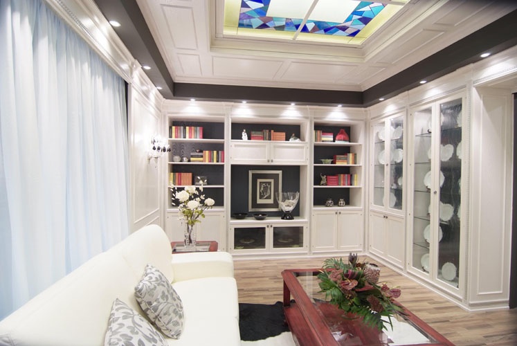 Modular shelving system for the living room, CONTEMPORANEO-BOISSERILYS - Pico Muebles