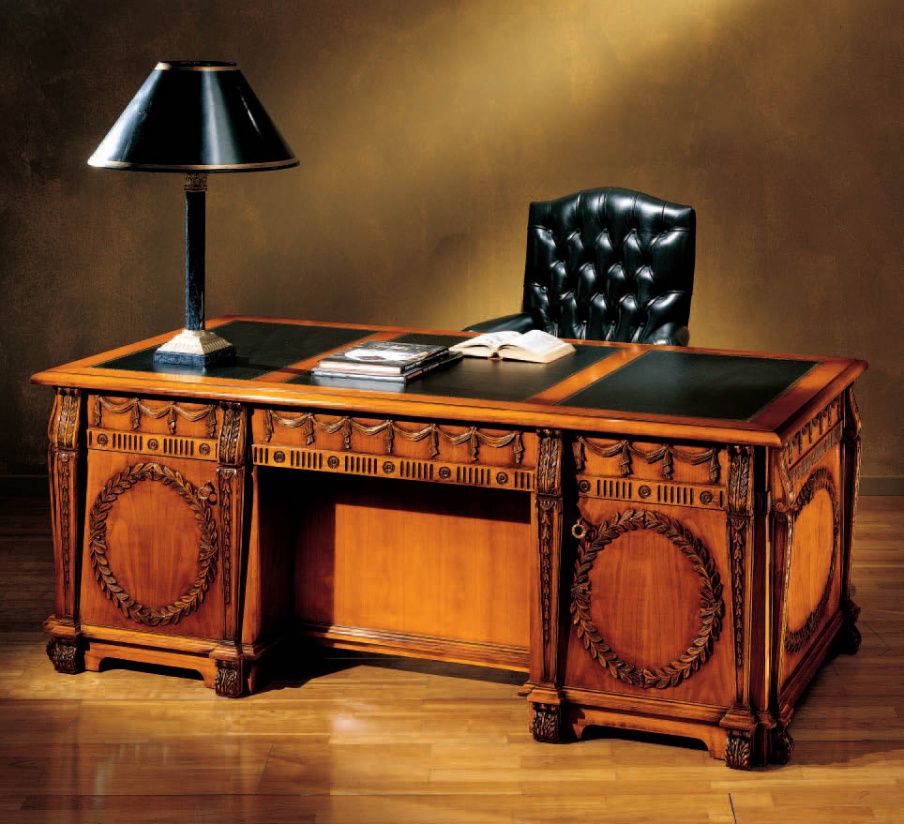 Writing Desk made of solid wood, Armando Rho