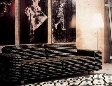 A modular sofa on a frame of wood Sliding, Mussi