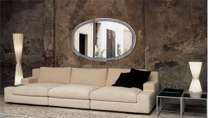 Sofa on a frame of wood Staircase, Mussi