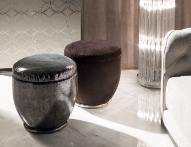 Stool with seat in natural wood Godwin, Longhi