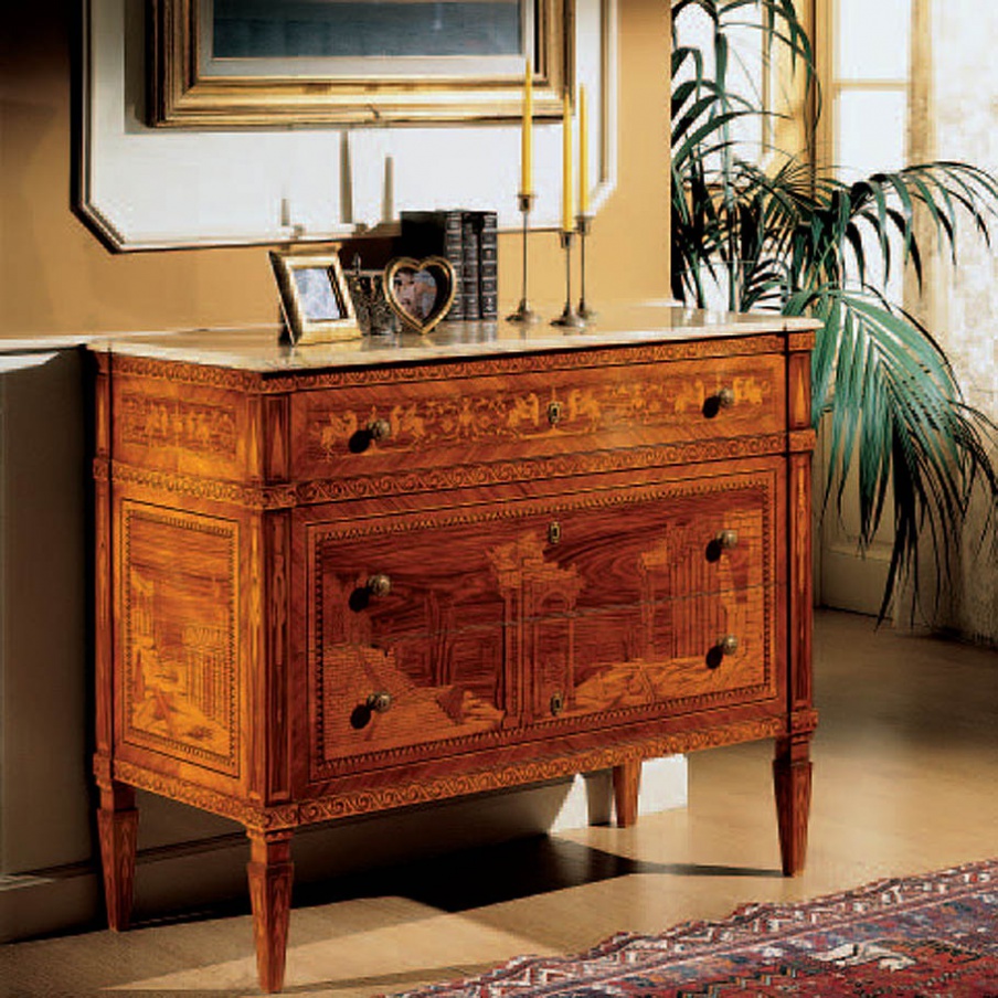 A chest of drawers made of solid wood, Armando Rho