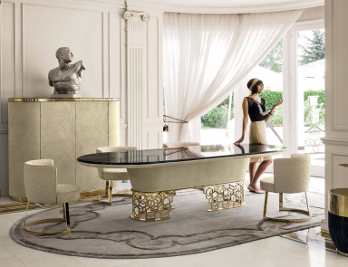 Clairmont dining table, Longhi 