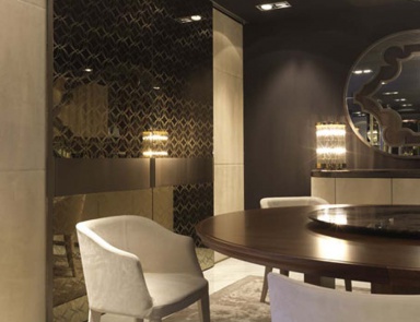 Chair with frame in natural wood Giselle, Longhi 