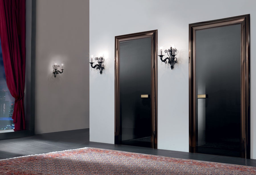 Doors with aluminum frame construction Ianus, Longhi 
