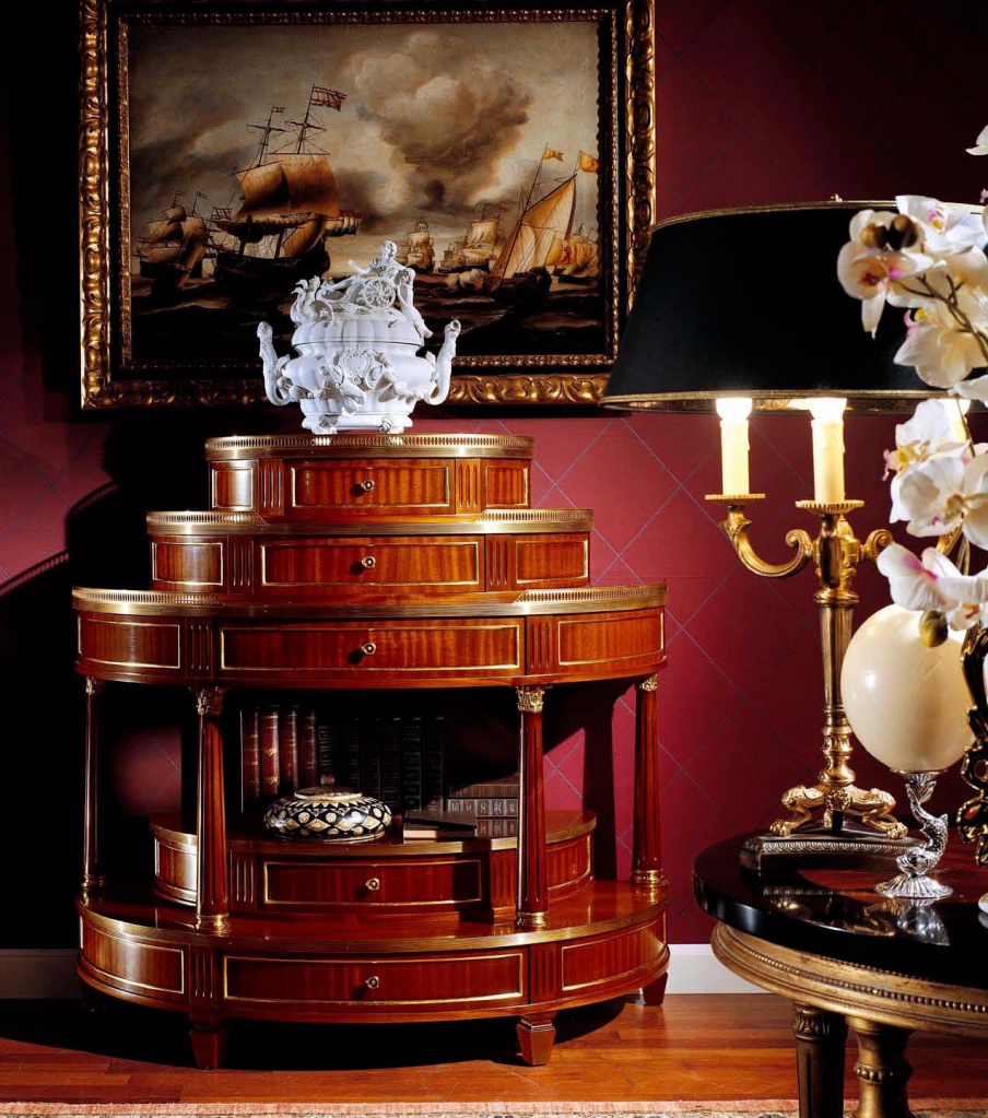 The console is made of solid wood, Armando Rho