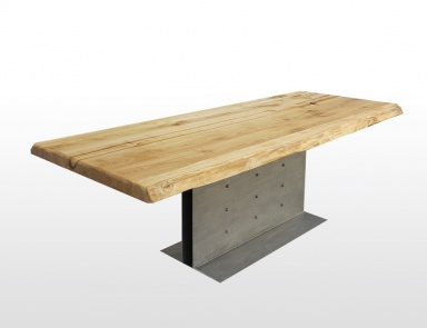 Dining table on a solid steel pole Design, MOD'...ART