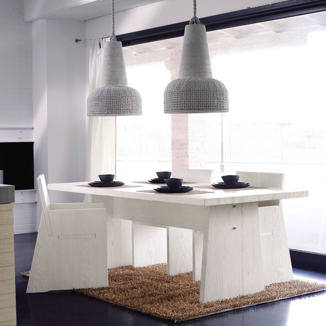 Set for dining room in white Design, MOD'... ART