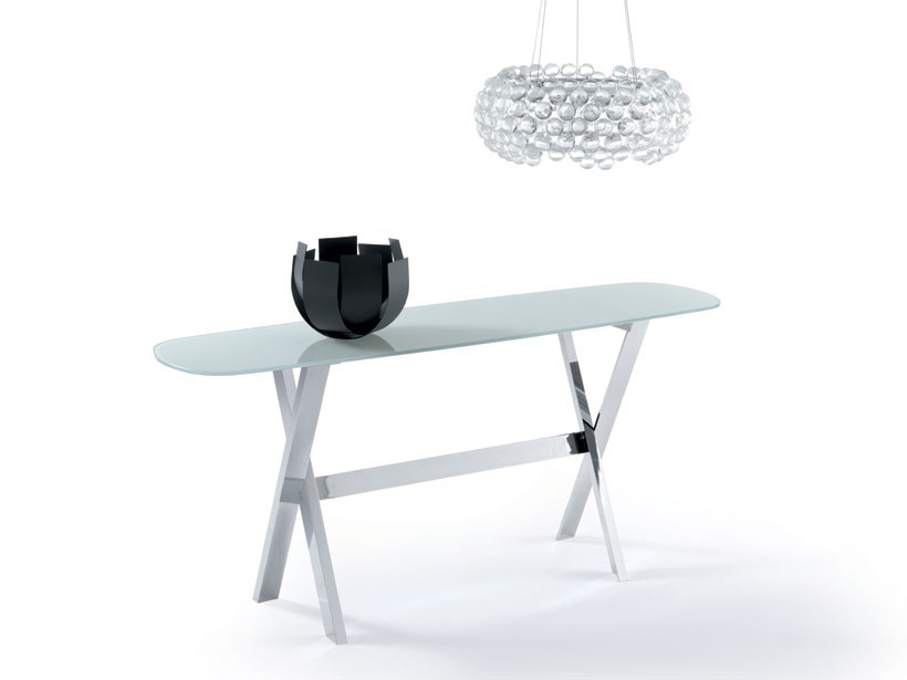 Console with top in natural wood Madison, Longhi