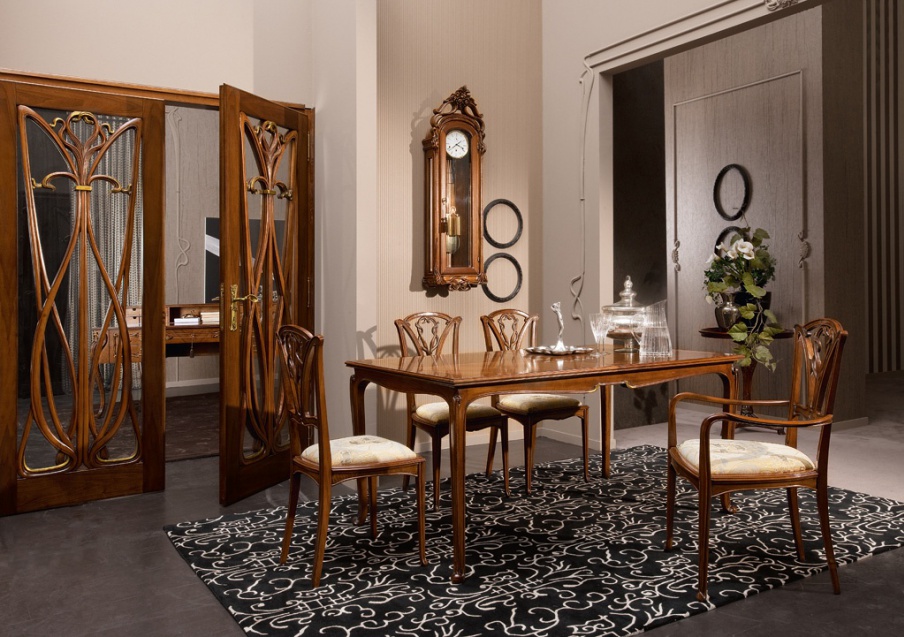 Set for dining room natural wood Liberty, Medea
