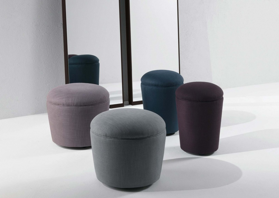 Pouf in fabric Teo, Longhi