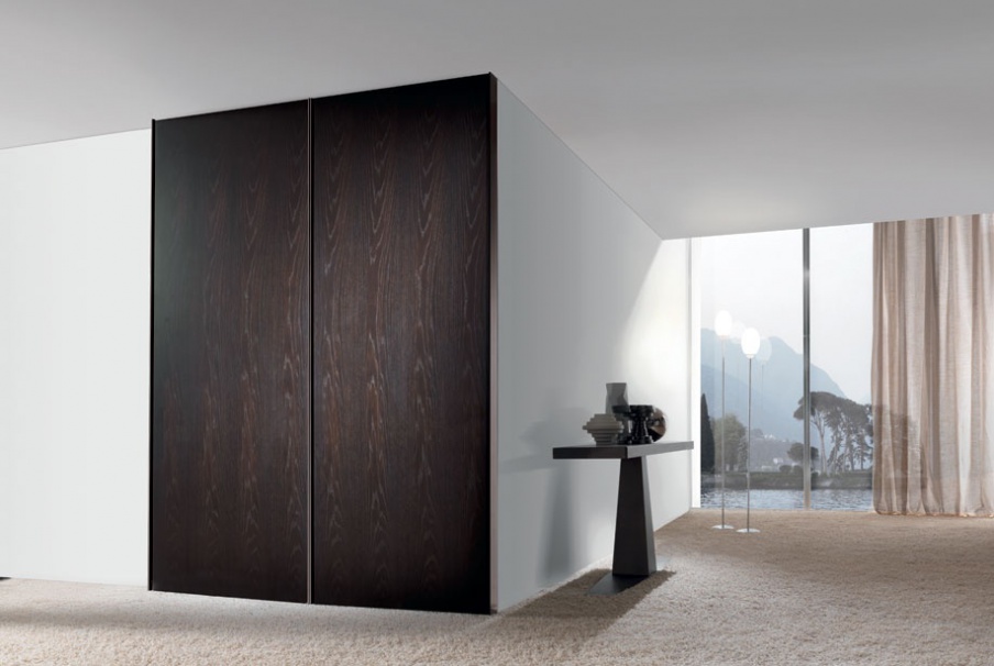 Doors from natural wood of Wall-Up, Longhi