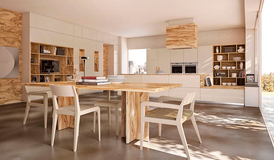 For dining room set in white Essentia, MOD'...ART