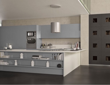 Set for the kitchen in shades of grey Theatre, MOD'...ART