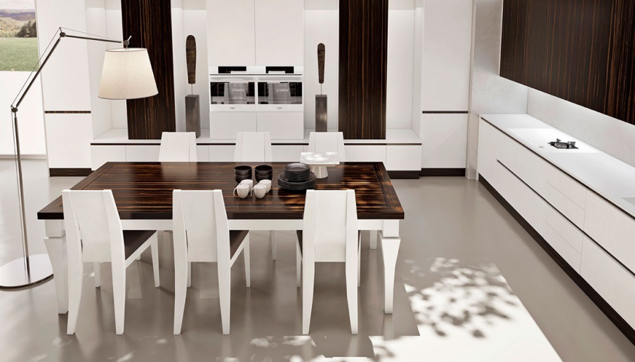 For dining room set in white Essentia, MOD'...ART