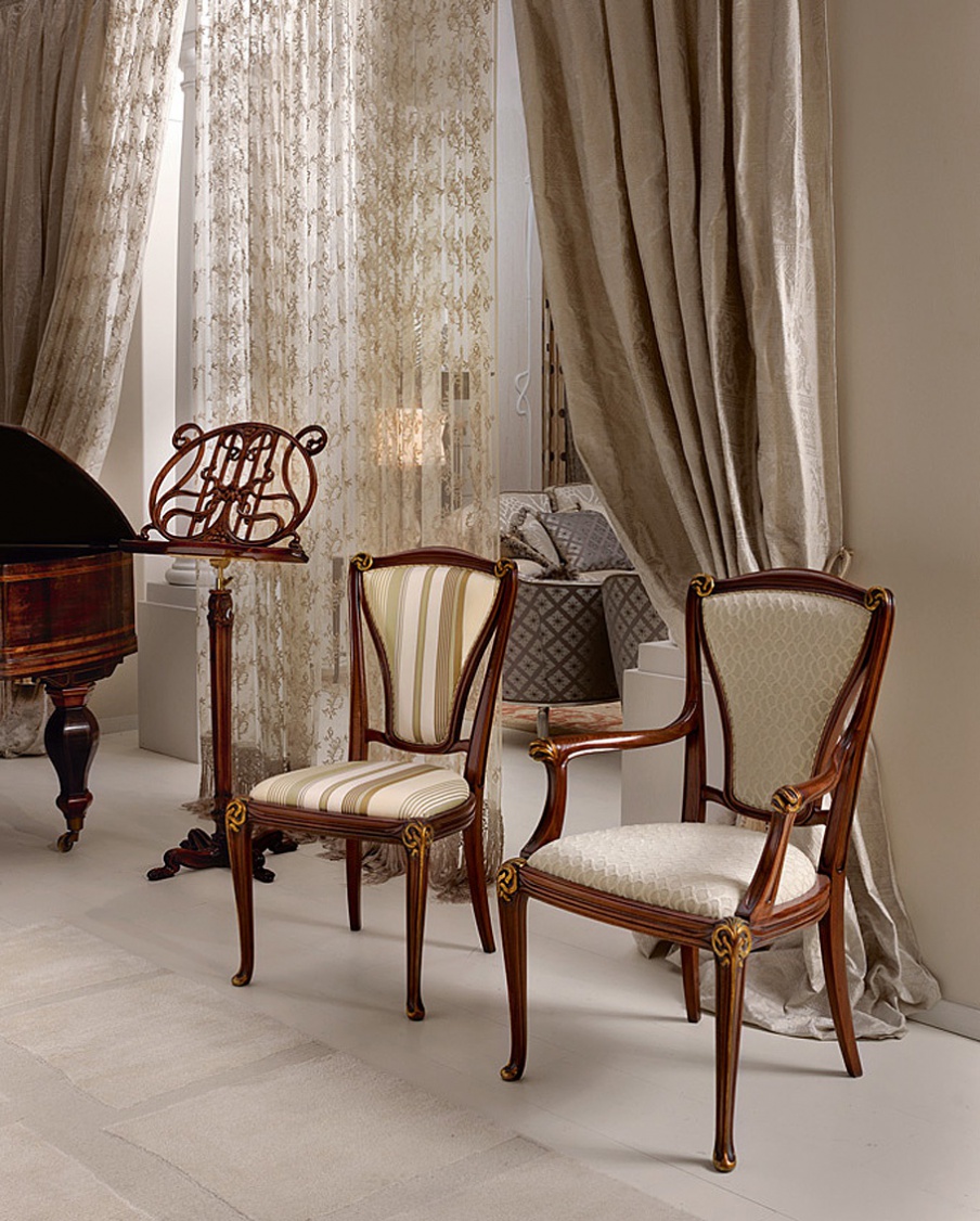 Chair with fabric upholstery Liberty, Medea