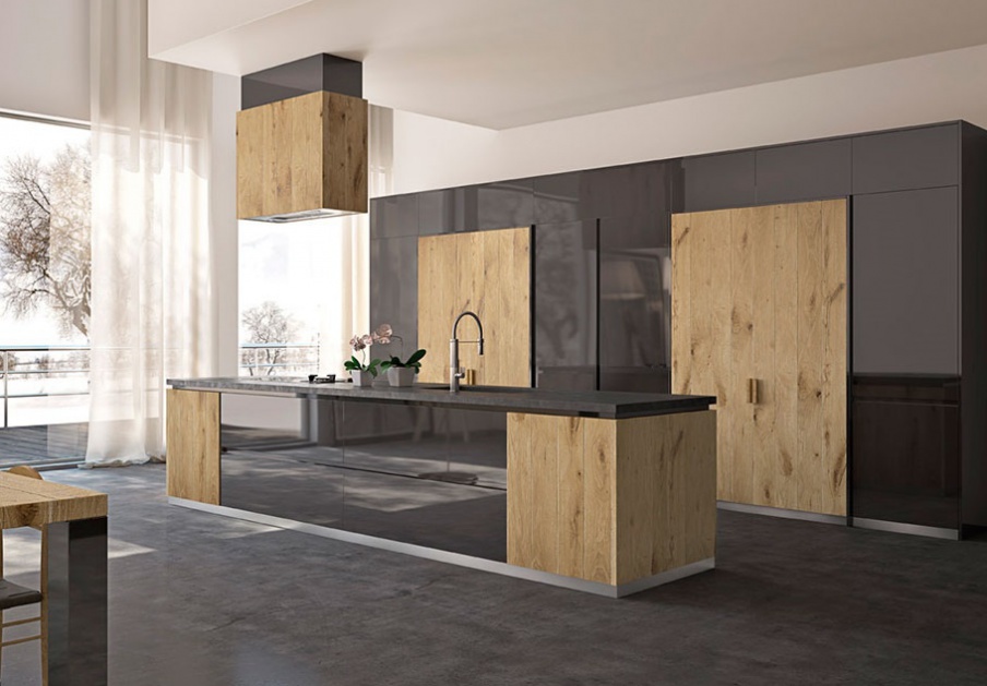 Set for the kitchen in black Operaprima, MOD'...ART