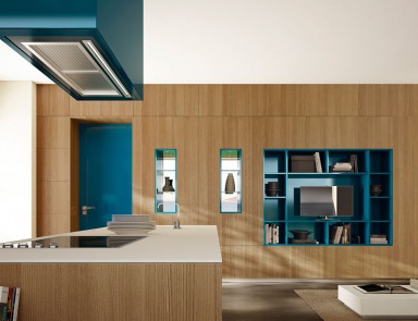 Shelving with recess for TV Essentia, MOD'...ART