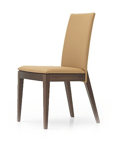 Chair with frame in natural wood Connie, Past ... 