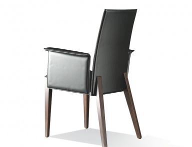 Chair with frame in natural wood Connie, Past ... 