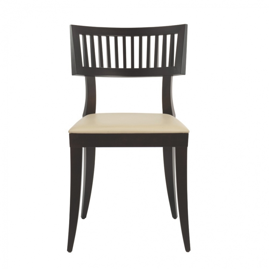 Chair with frame in natural wood Diamante, Past ... 