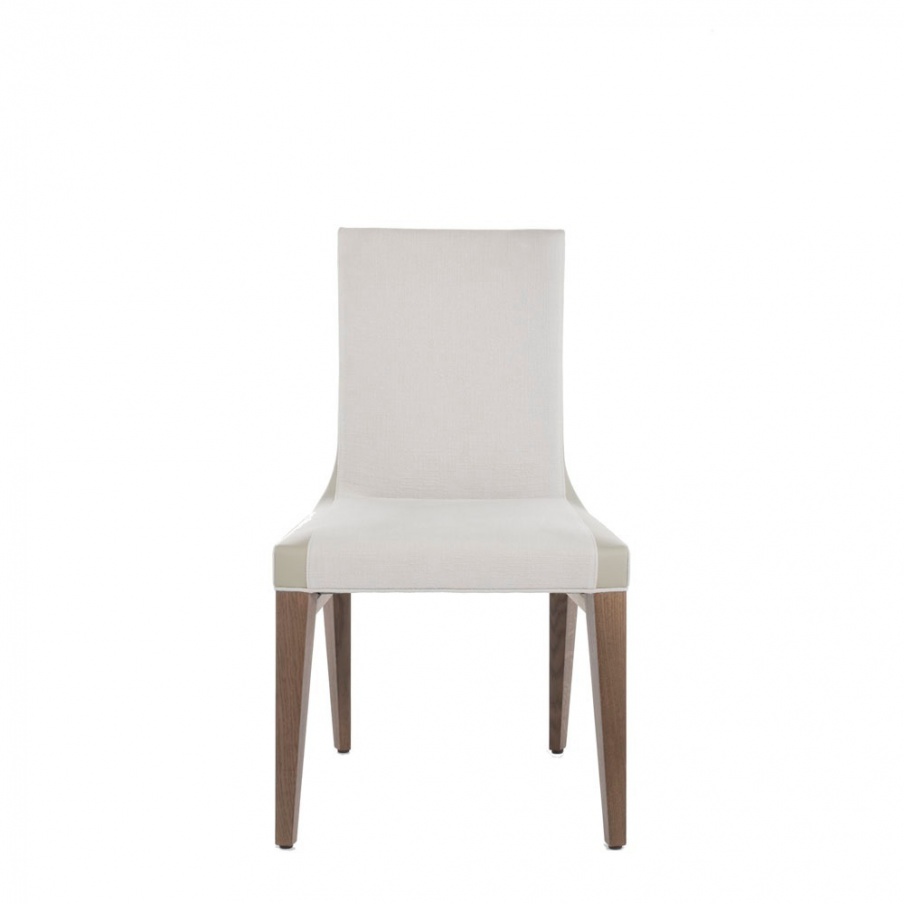 Chair with frame in natural wood Eiles, Past ... 