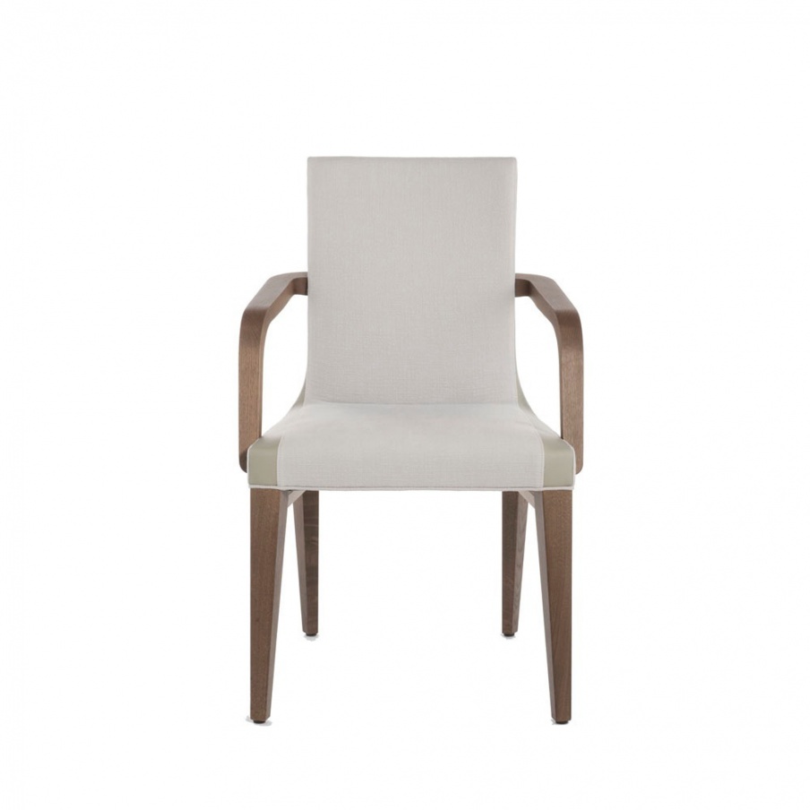 Chair with frame in natural wood Eiles, Past ... 