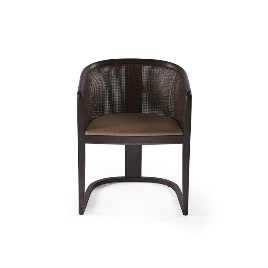 Chair with a frame made of natural wood Grace, Past ... 