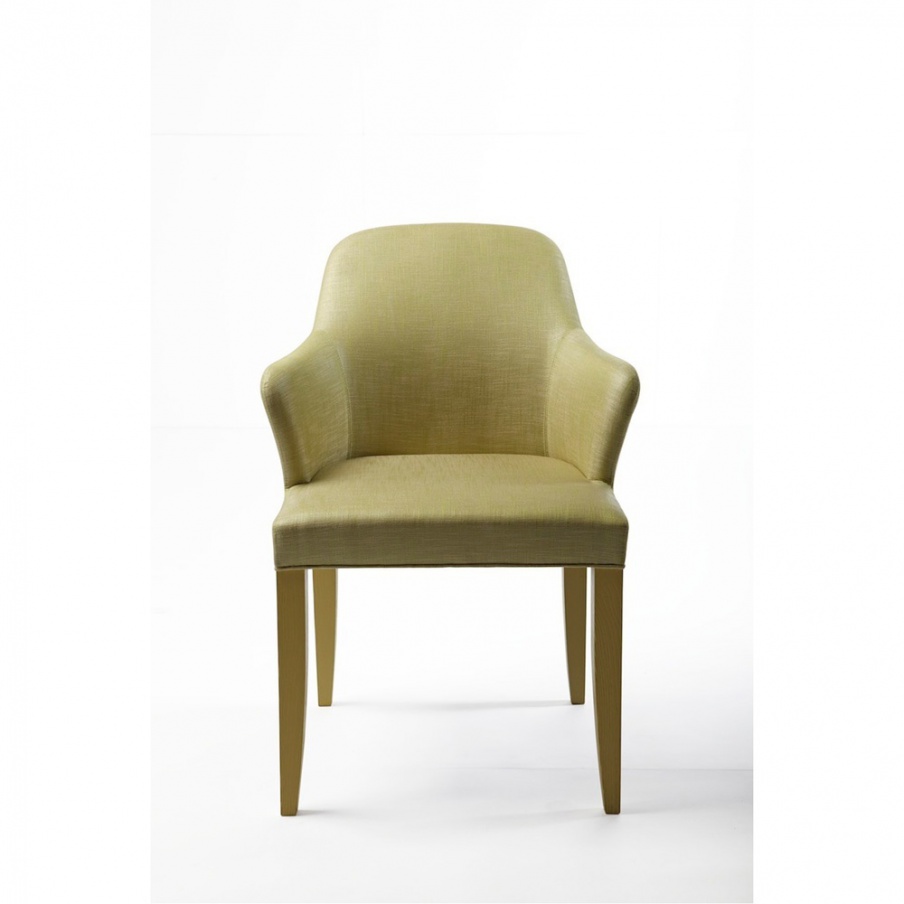 Chair with a frame made of natural wood Grace, Past ... 