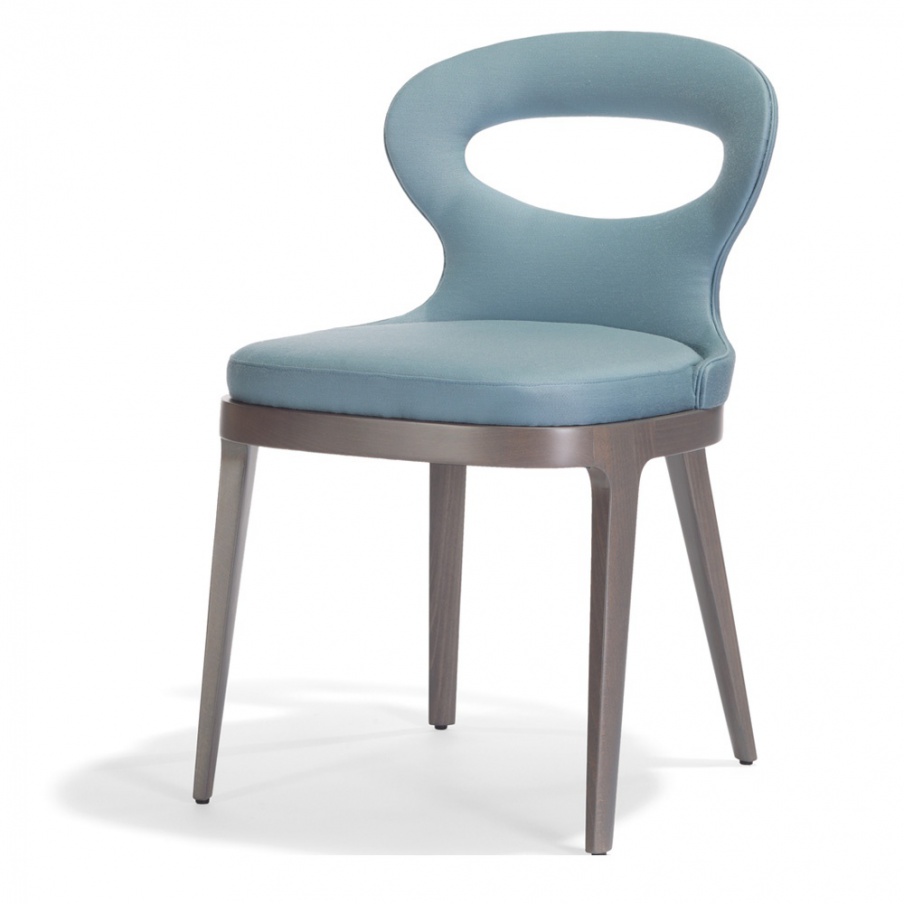 Chair with frame in natural wood Lotus, Past ... 