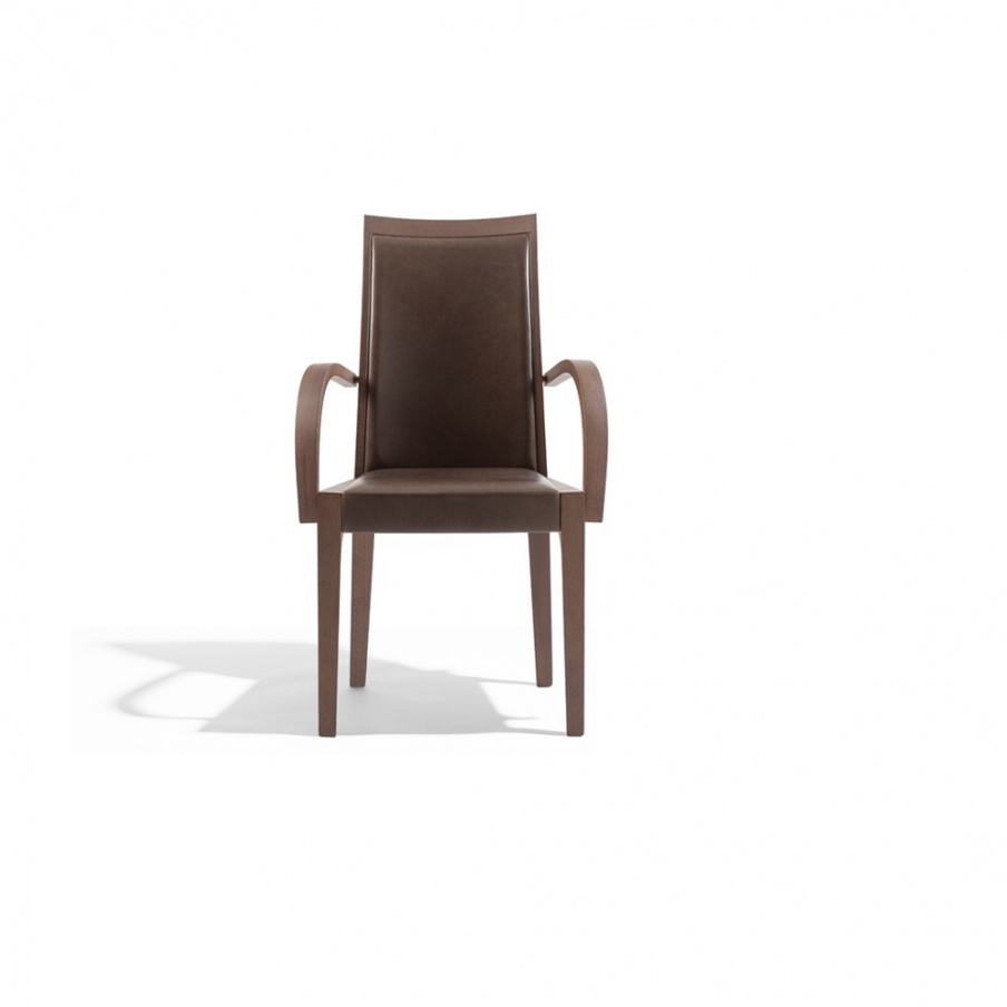 Chair with frame in natural wood Lupo, Past ... 