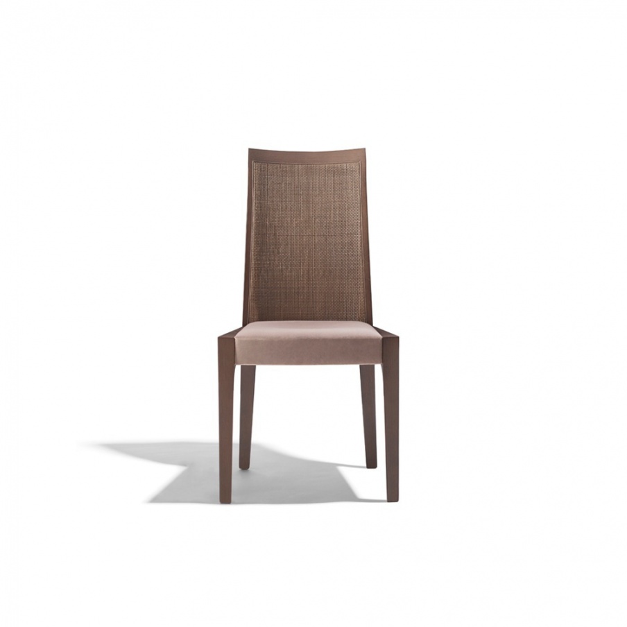Chair with frame in natural wood Lupo, Past ... 