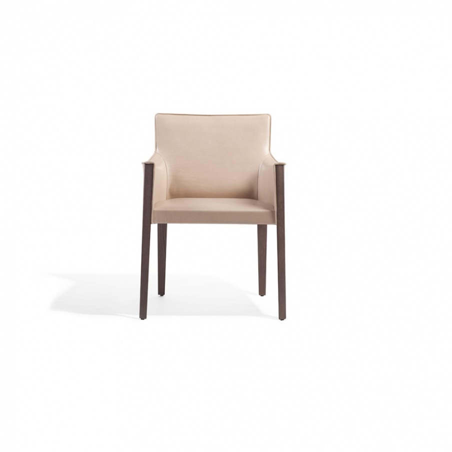 Chair with frame in natural wood Musa, Past ... 