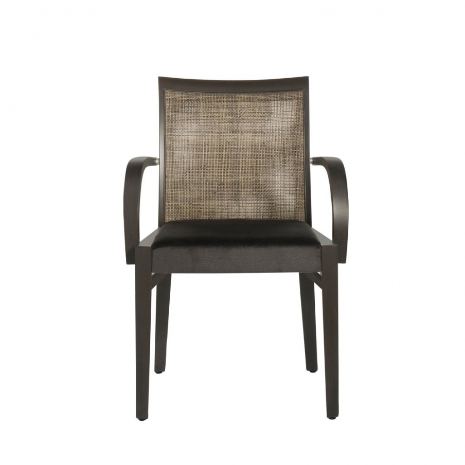 Chair with frame in natural wood Orso, Past ... 