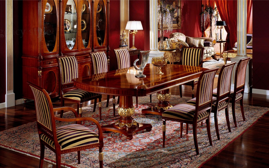 Dining table made of solid wood, Armando Rho