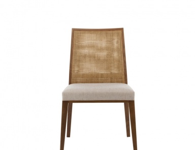 Chair with frame in natural wood Queen, Past ... 