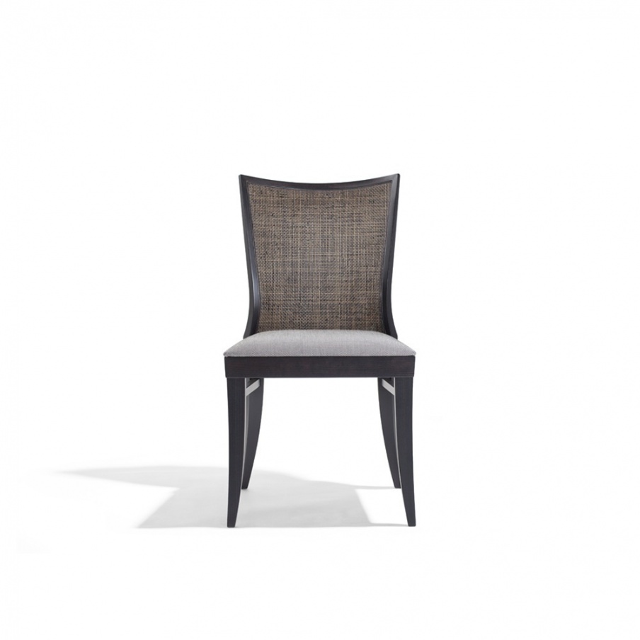 Chair with frame in natural wood Zaffiro, Past ... 