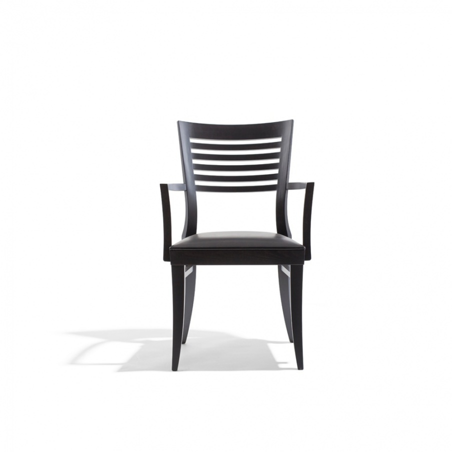 Chair with frame in natural wood Zaffiro, Past ... 