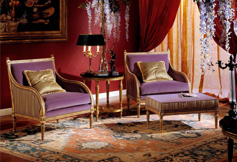 Armchair with Ottoman leg, Armando Rho